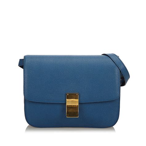 blue celine box bag